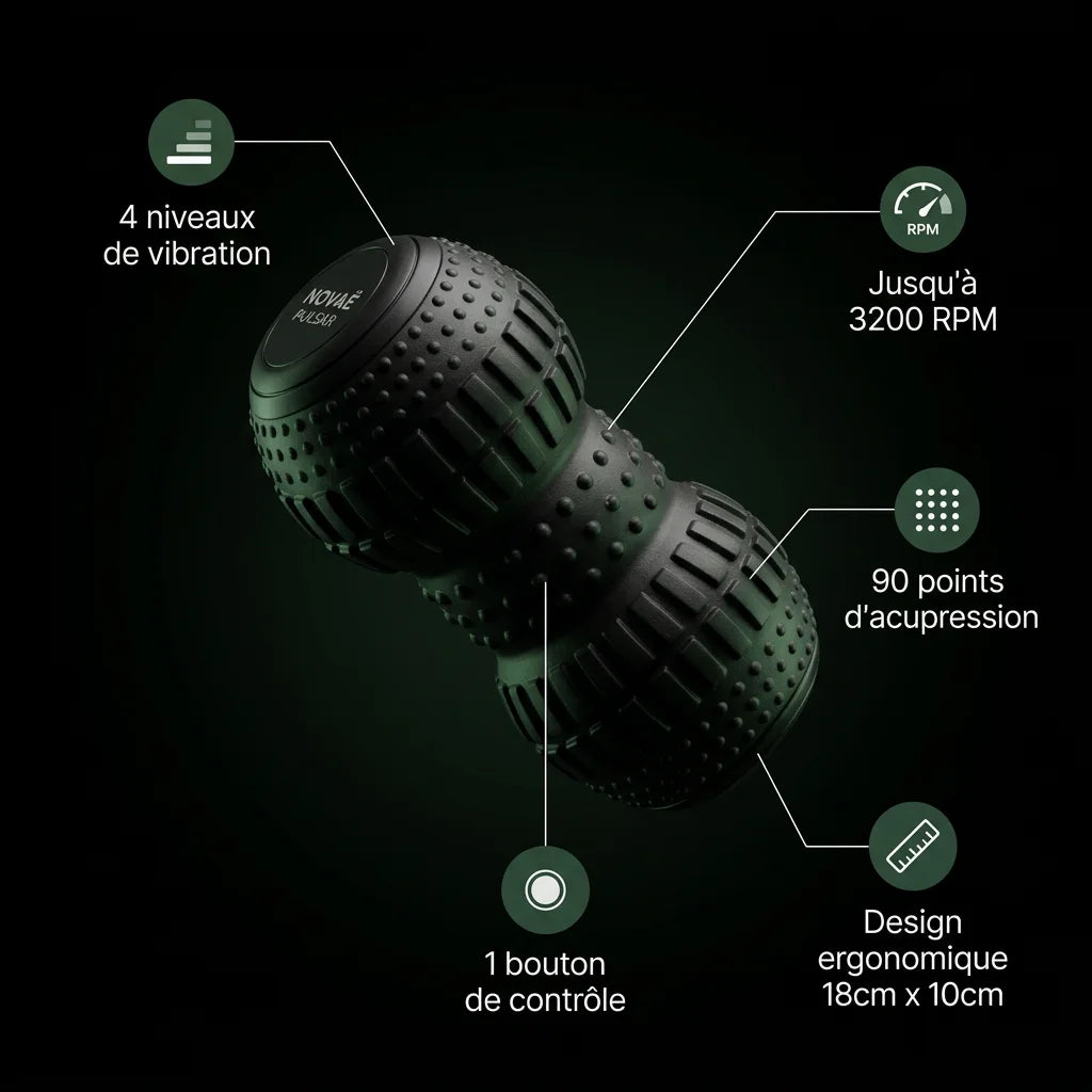 Novae Pulsar 2.0 | Rouleau Massant Vibrant
