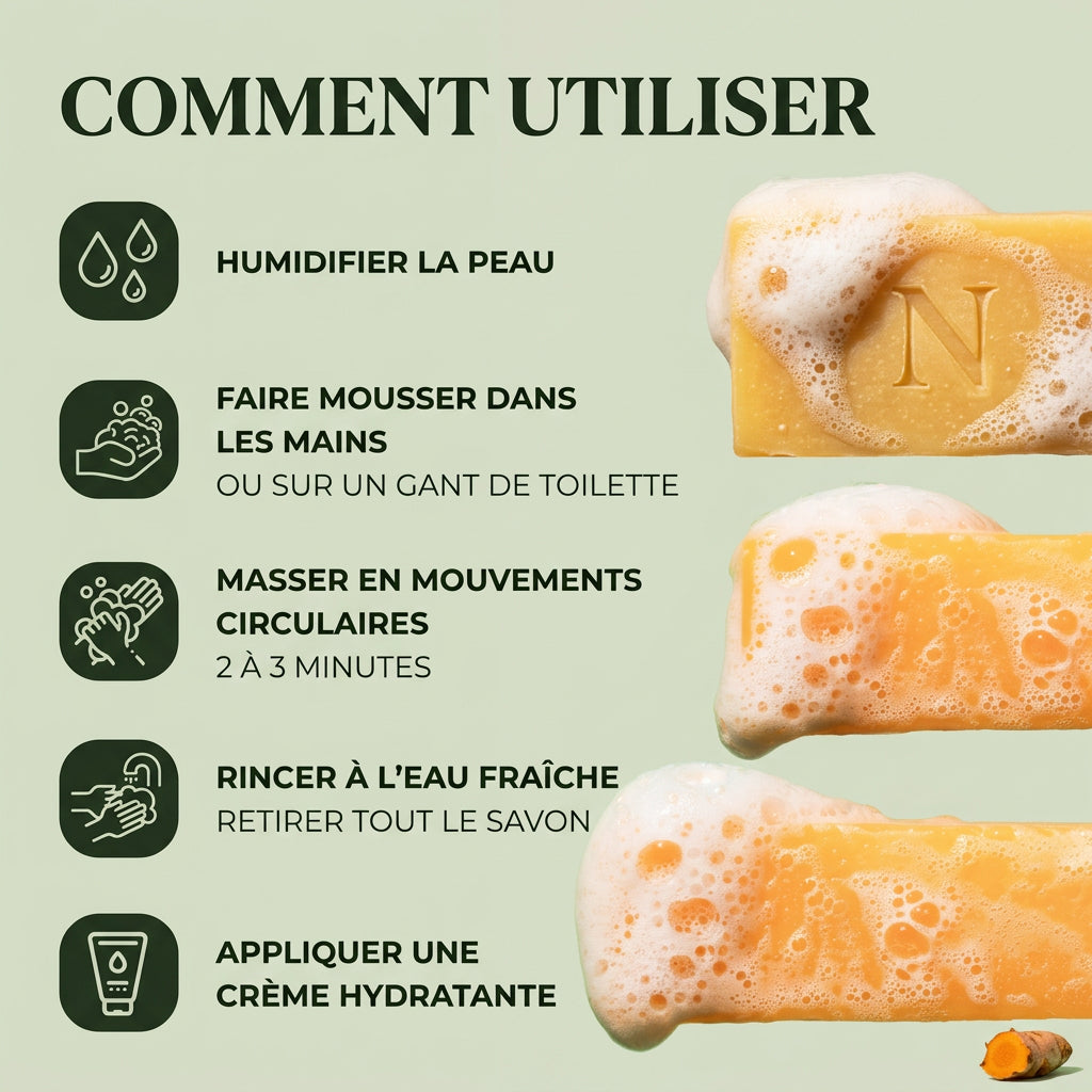 Novae Glow Curcuma — Le savon qui unifie les taches noires