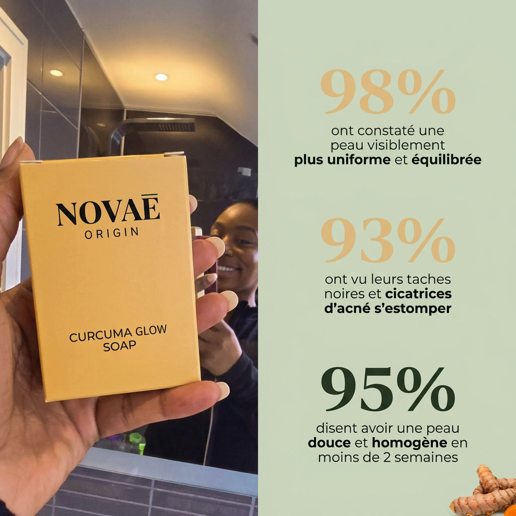 Novae Glow Curcuma — Le savon qui unifie les taches noires